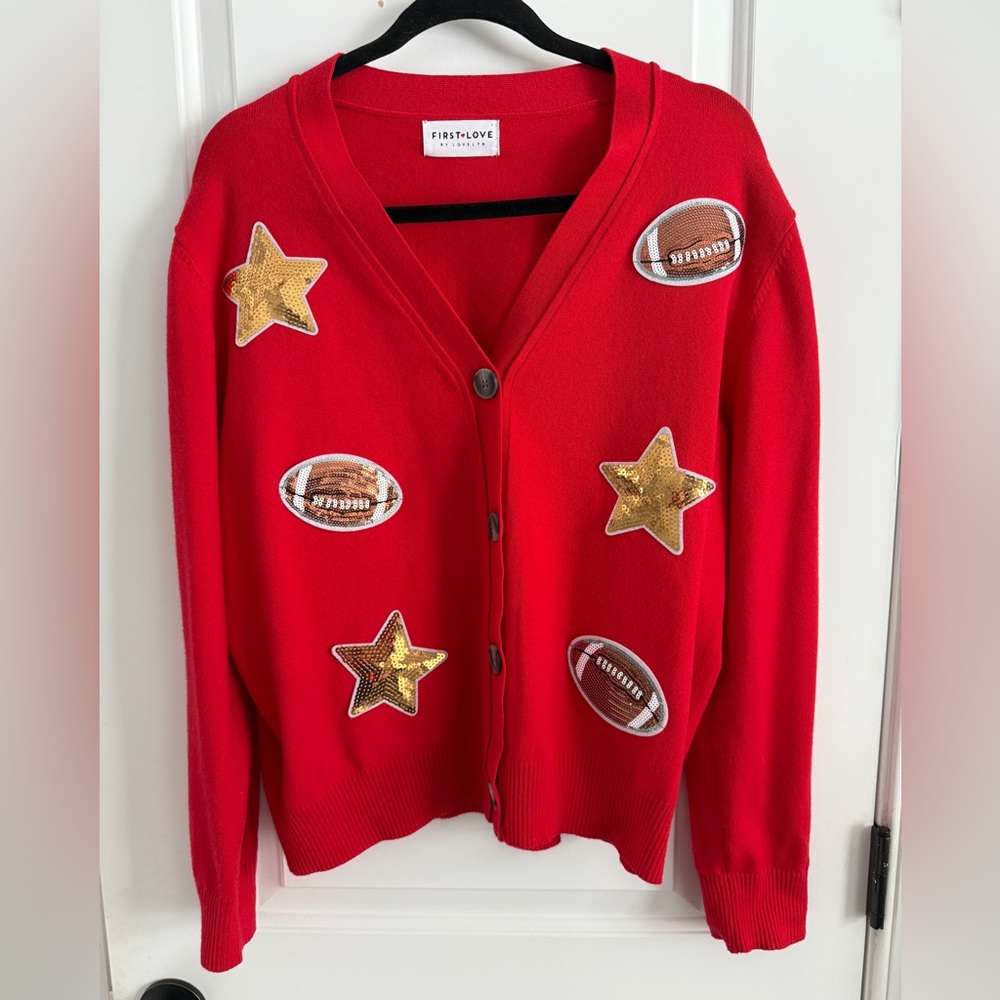 First Love Vibrant Red Sweater